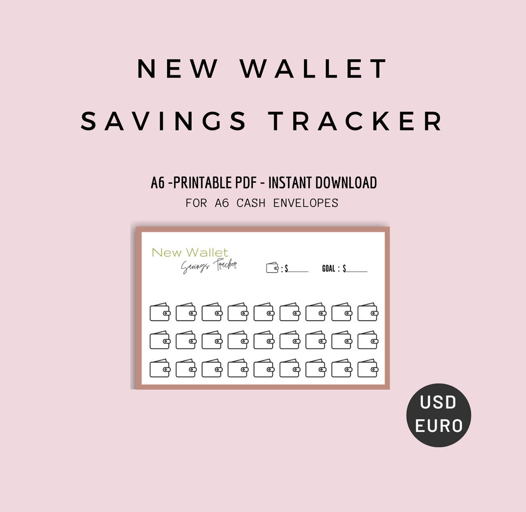 A6 Wallet Savings Tracker Fun Money Challenge (PDF) - Etsy