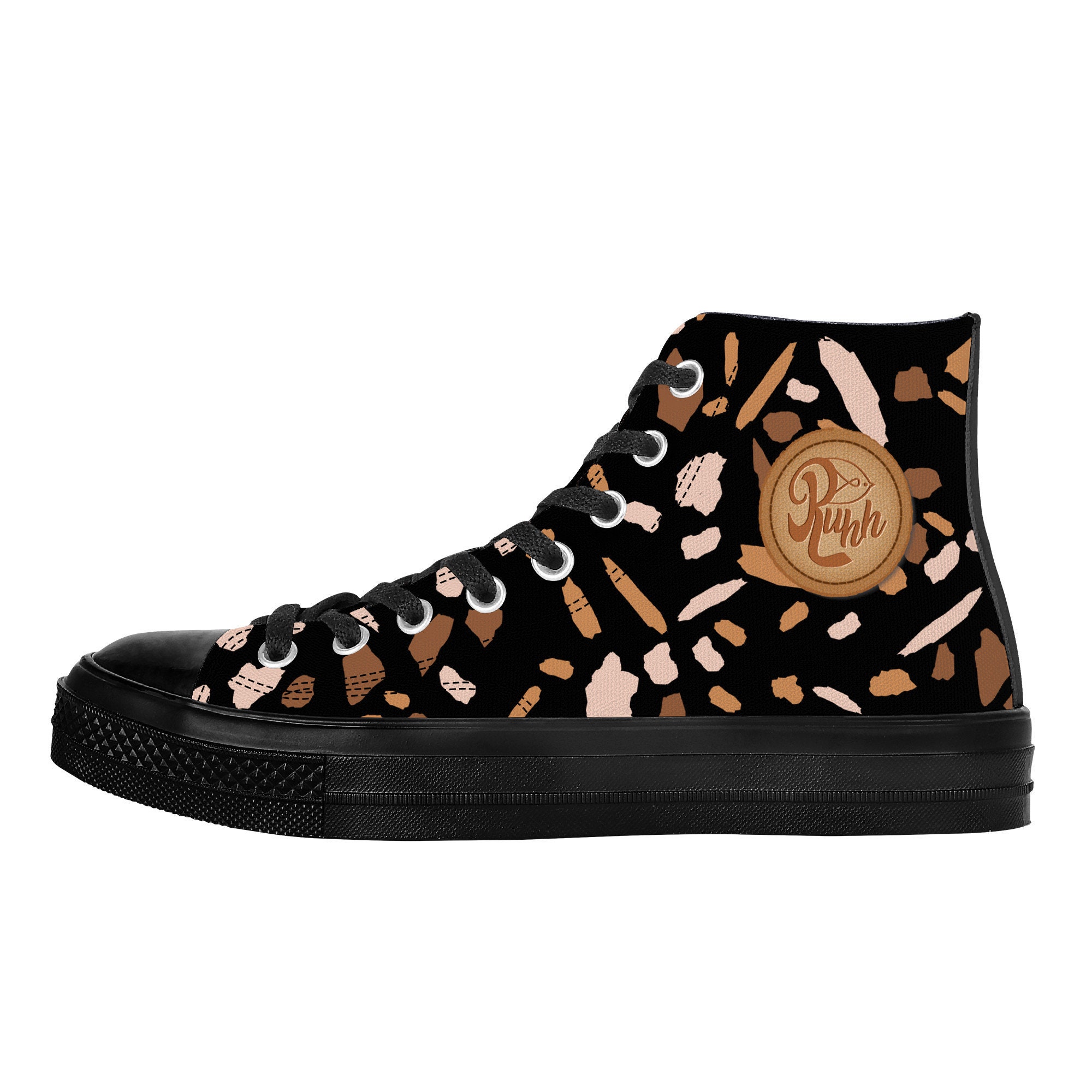 black designer converse