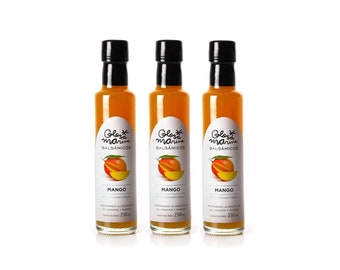 GLOSA MARINA 3er Paket *MANGO* Crema Balsámica de Mango - Balsamico Gourmet Essig Creme Mango (3 x 250ml)