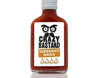 Crazy Bastard Hot Sauce - Superhot Naga 100ml - 250 000 Scoville