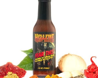 Hellfire Fear This! Hot Sauce, weltbeste Carolina Reaper Sauce, preisgekrönter Grand World Champion NYC, vorgestellt in der Hot Ones TV Show