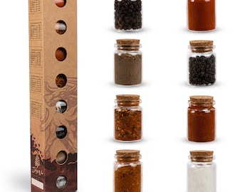 BBQ grill spices gift set with 8 barbecue spices 8x25g