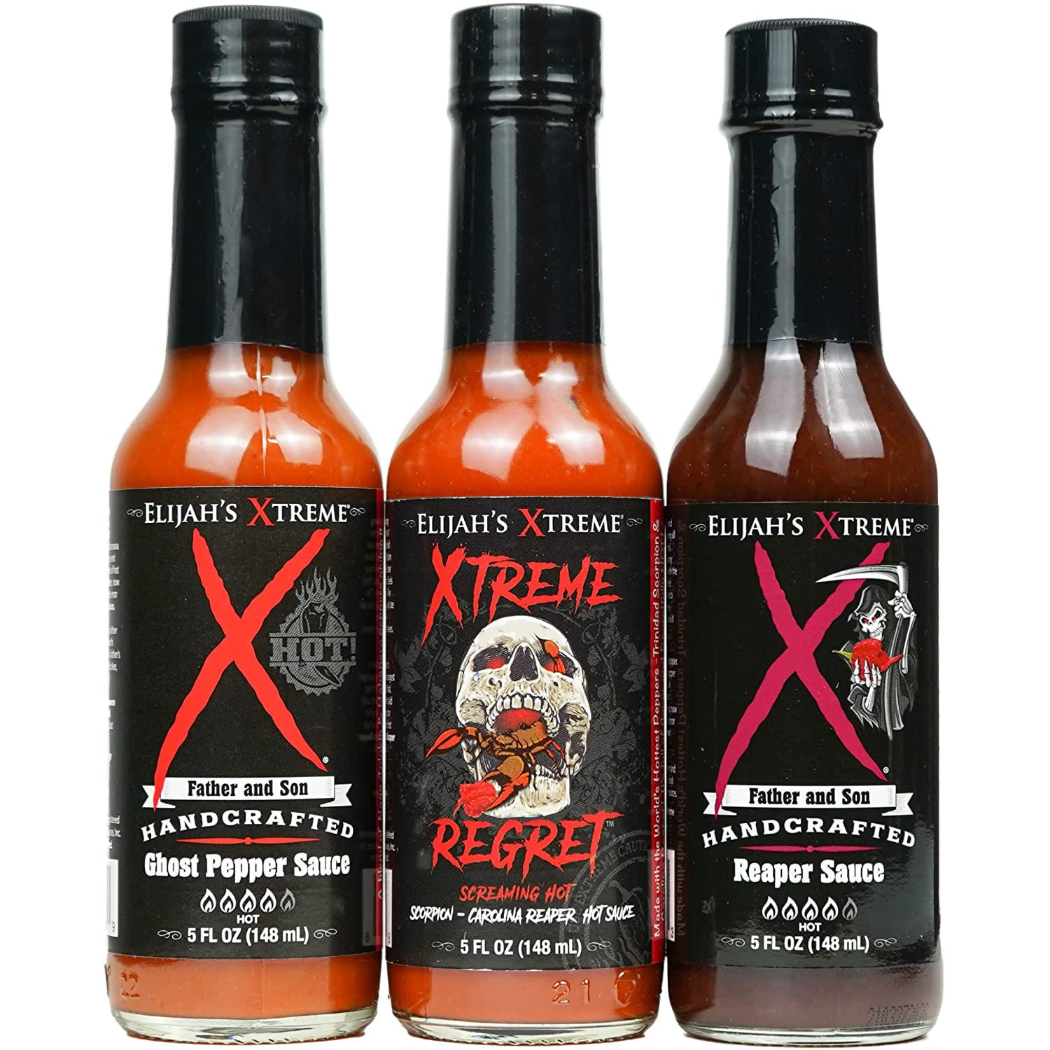 World's Hottest Hot Sauce Gift Set, Elijah's Xtreme Award Winning Hot