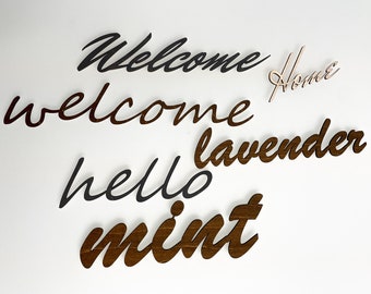 Custom Wood Word Sign - laser cut
