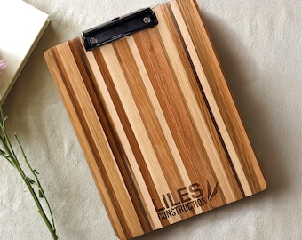 Custom Engraved Wood Clipboards