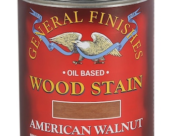 General Finishes American Walnut Oil Based Penetrating Wood Stain Quart