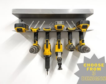 Power Tool Holder - 14 gauge steel | HEAVY DUTY - Garage or Workshop Storage