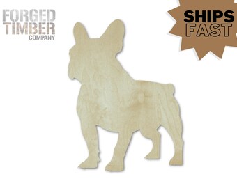 French Bulldog Cutout | Unfinished Plywood Craft Shape