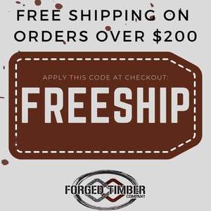 May include: A brown rectangular tag with a white border and white dashed lines around the edge. The tag has the text "FREE SHIPPING ON ORDERS OVER $200" and "APPLY THIS CODE AT CHECKOUT: FREESHIP" in white text. The tag is on a gray background with brown paint splatters.