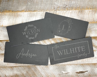 Personalized Slate Serving Tray | Engraved Charcuterie Board