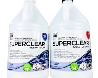 Superclear Table Top Epoxy | 2 Gallon Kit