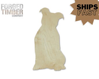 Pitbull Cutout | Unfinished Plywood Craft Shape