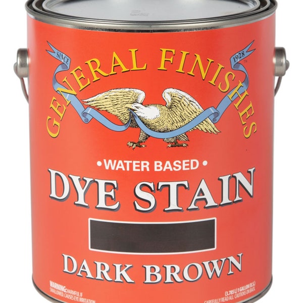General Finishes Water Based Dye Stain - 24 HOUR or less processing time!