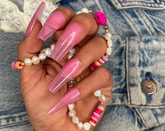 Full Cover Coffin Nail Tips 500ct, Gel Cover Tip, Press-On Nails, Full Coverage Soft Gel Cover Tip