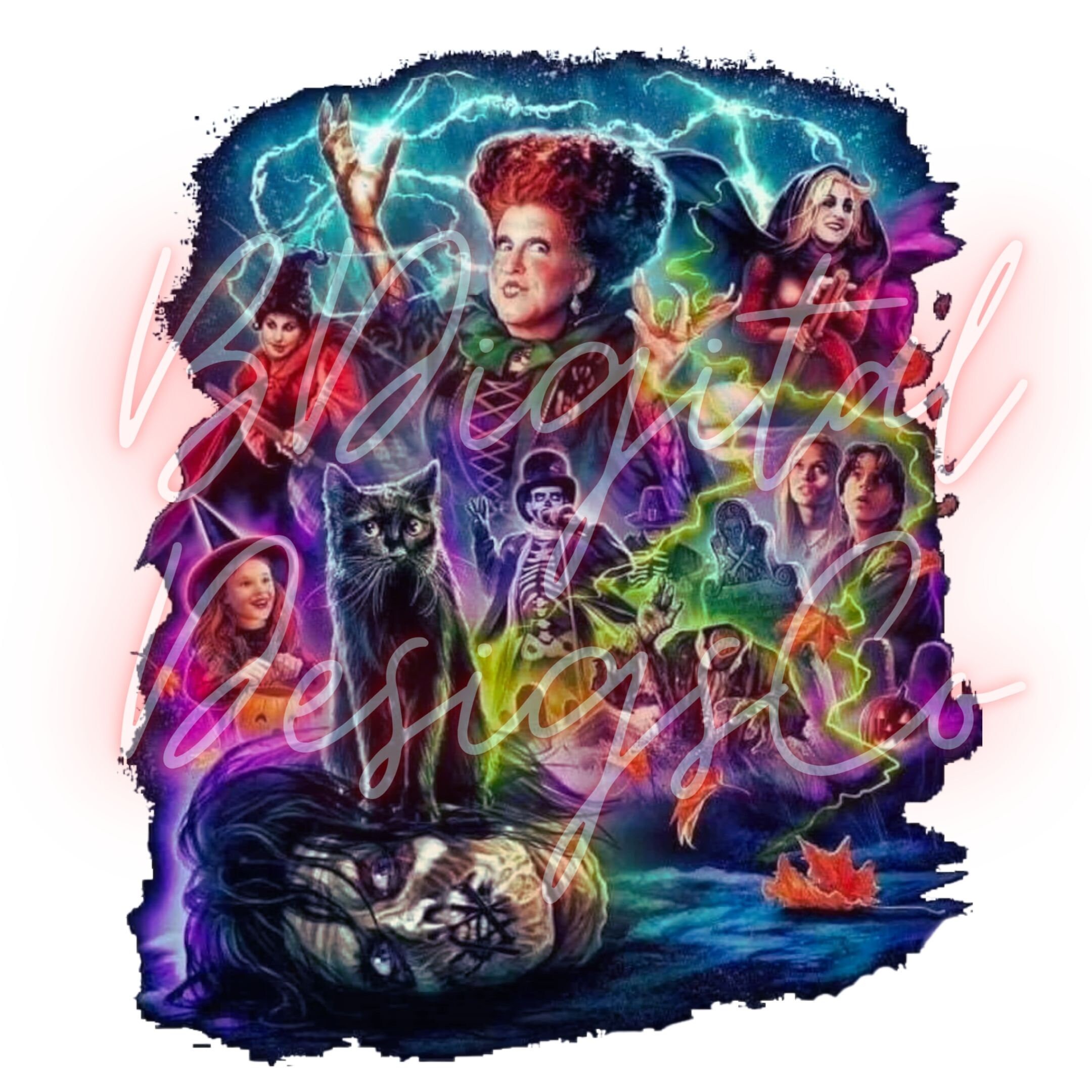 Hocus Pocus Digital Download Image Hocus Pocus Waterslide Image Hocus Pocus Decal Image
