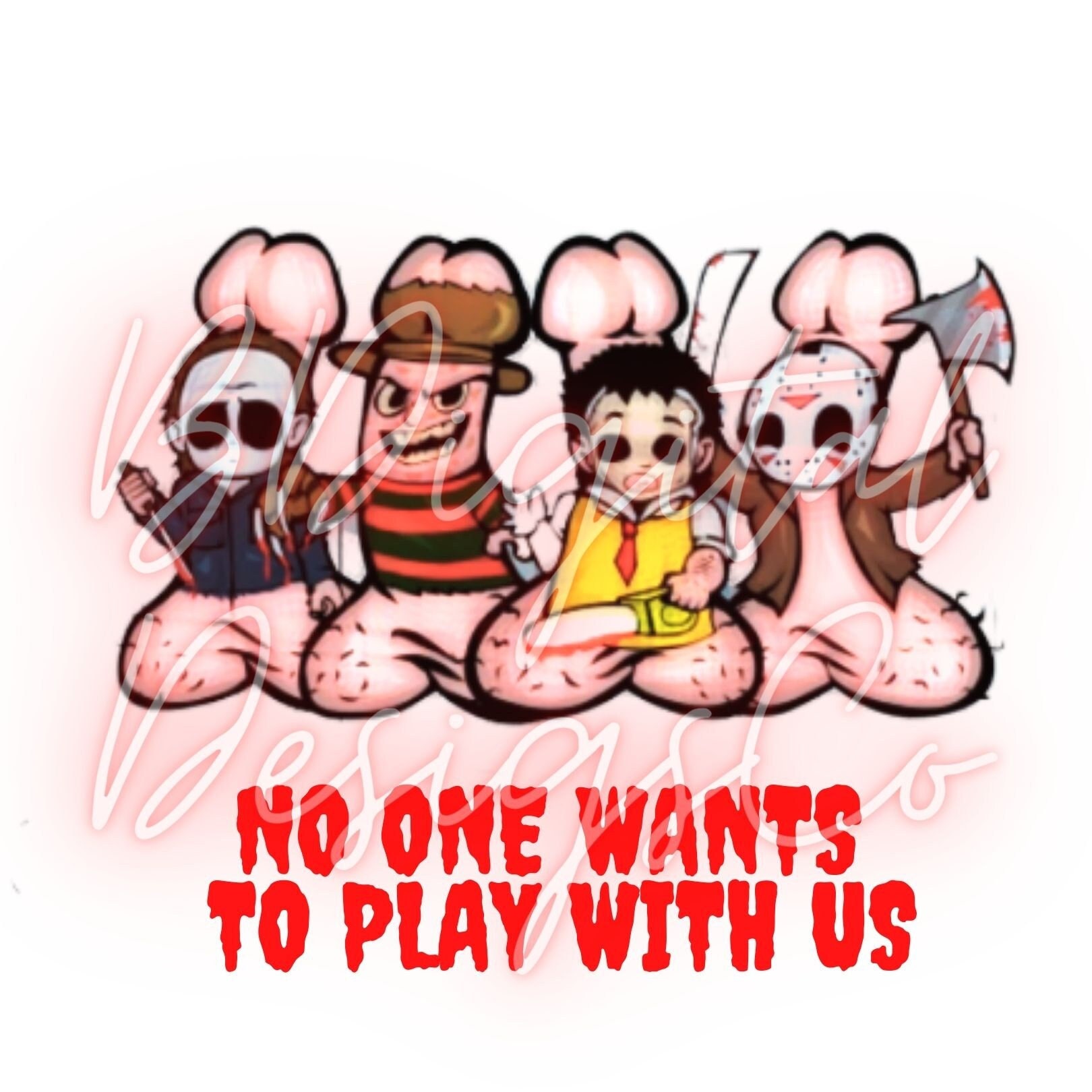 DIGITAL DOWNLOAD Halloween Inspired FRIENDS Side By Side Style Design png jpg