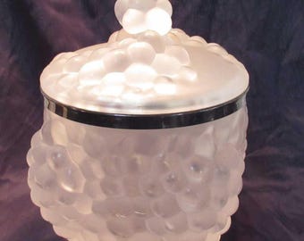 Rare Lalique Vintage (1970s) 'Antilles' Ice Bucket