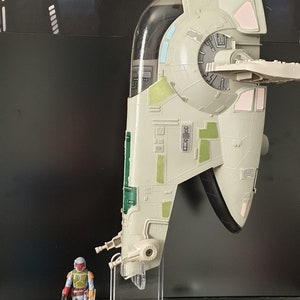 Display Stand for Vintage Kenner Star Wars SLAVE 1 Vehicle.