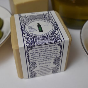 Neem Oil, Goat Milk, Olive Oil Soap