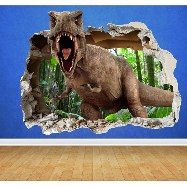 Dinosaur Wall Decal Etsy UK