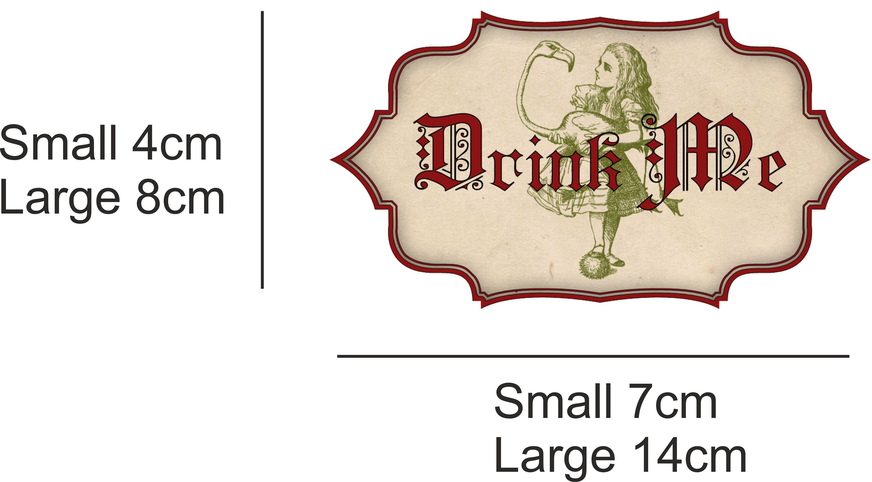 16 x Alice In Wonderland Eat Me / Drink Me Vintage Style Etsy 16 x Alice In Wonderland Eat Me / Drink Me Vintage Style Etsy