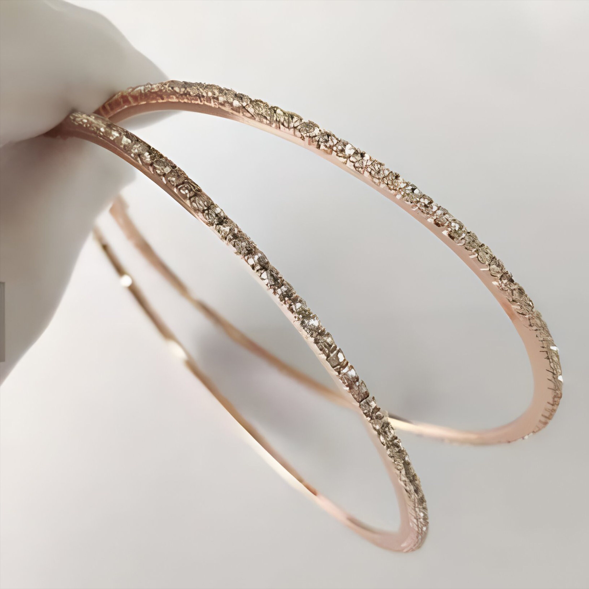 Full Rhinestone Round Big Hoop Statement Earrings Bling Large Etsy