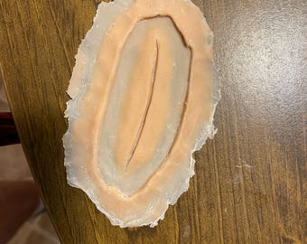 Silicone prosthetic wound cut