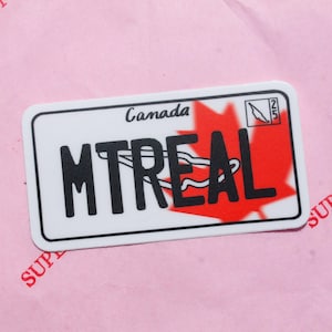 Montreal License Plate sticker | Formula One Inspired sticker | Lando Norris | Superlicensed | Oscar Piastri | Montreal|