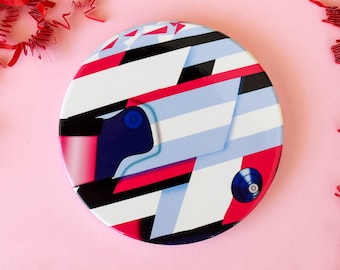 FC43 Helmet Coasters | F1 Inspired Home accessories | Alpine Inspired | Superlicensed | Formula One Accessories | Franco Colapinto