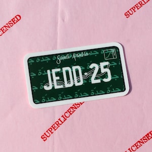 Jeddah Gp License plate sticker | Oscar Piastri | F1 sticker | Piastri sticker | Mclaren sticker | Lando norris | Superlicensed