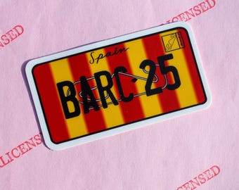 Barcelona GP License plate sticker | Oscar Piastri | F1 sticker | Piastri sticker | Mclaren sticker | Lando norris | Superlicensed