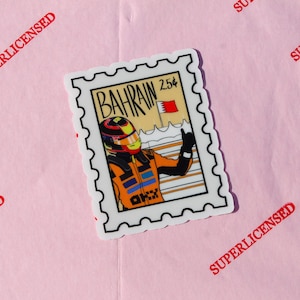 Oscar Piastri Bahrain Winner sticker | Superlicensed | Formula one | Lando Norris | Mclaren | F1 winner sticker
