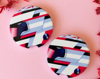 FC43 Car Coasters | F1 Inspired Car accessories | Alpine Inspired | Superlicensed | Formula One Accessories | Franco Colapinto