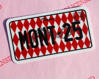 Monaco GP License plate sticker | Oscar Piastri | F1 sticker | Piastri sticker | Mclaren sticker | Lando norris | Superlicensed