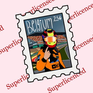 Oscar Piastri Inspired Belgium GP Winner Sticker | McLaren inspired | Superlicensed | Lando Norris | F1 Inspired sticker
