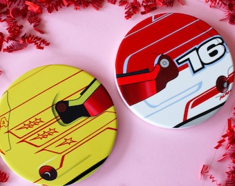 Podstawki inspirowane Ferrari | Akcesoria samochodowe inspirowane Formułą 1 | Inspirowane Ferrari | Superlicencja | Akcesoria Formuły 1