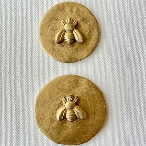 Gold Bee Intaglio, Bee Intaglio, Small Bee Art, Intaglio, Antique gold bee intaglio, unframed intaglio