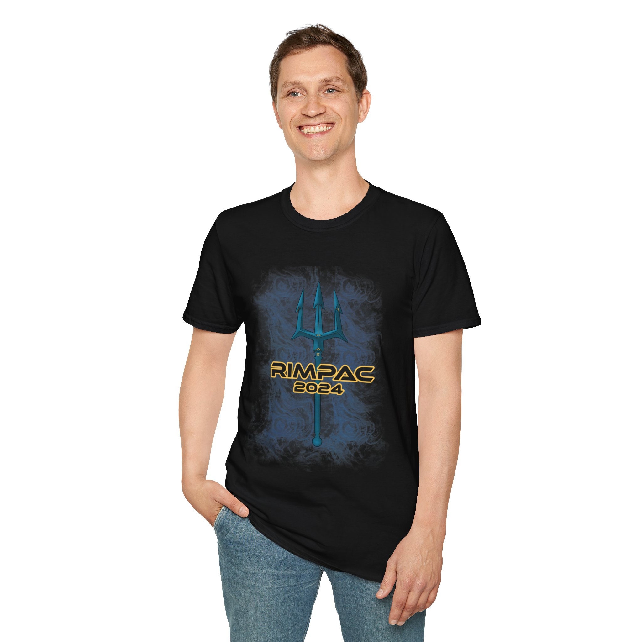 RIMPAC 2024 Black Tshirt Exclusive Trident Design Etsy