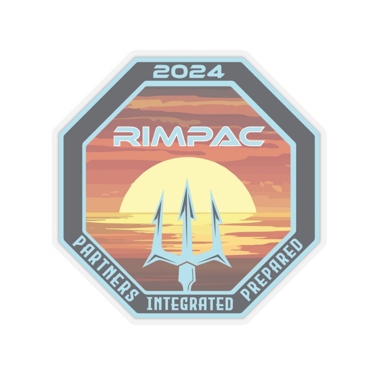 RIMPAC 2024 Logo Sticker Rim of the Pacific 2024 Etsy