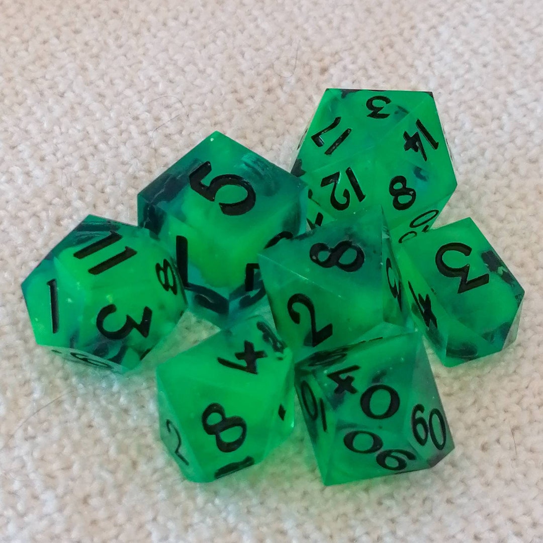 Uranium Dice Handmade Sharpedged Dice Etsy