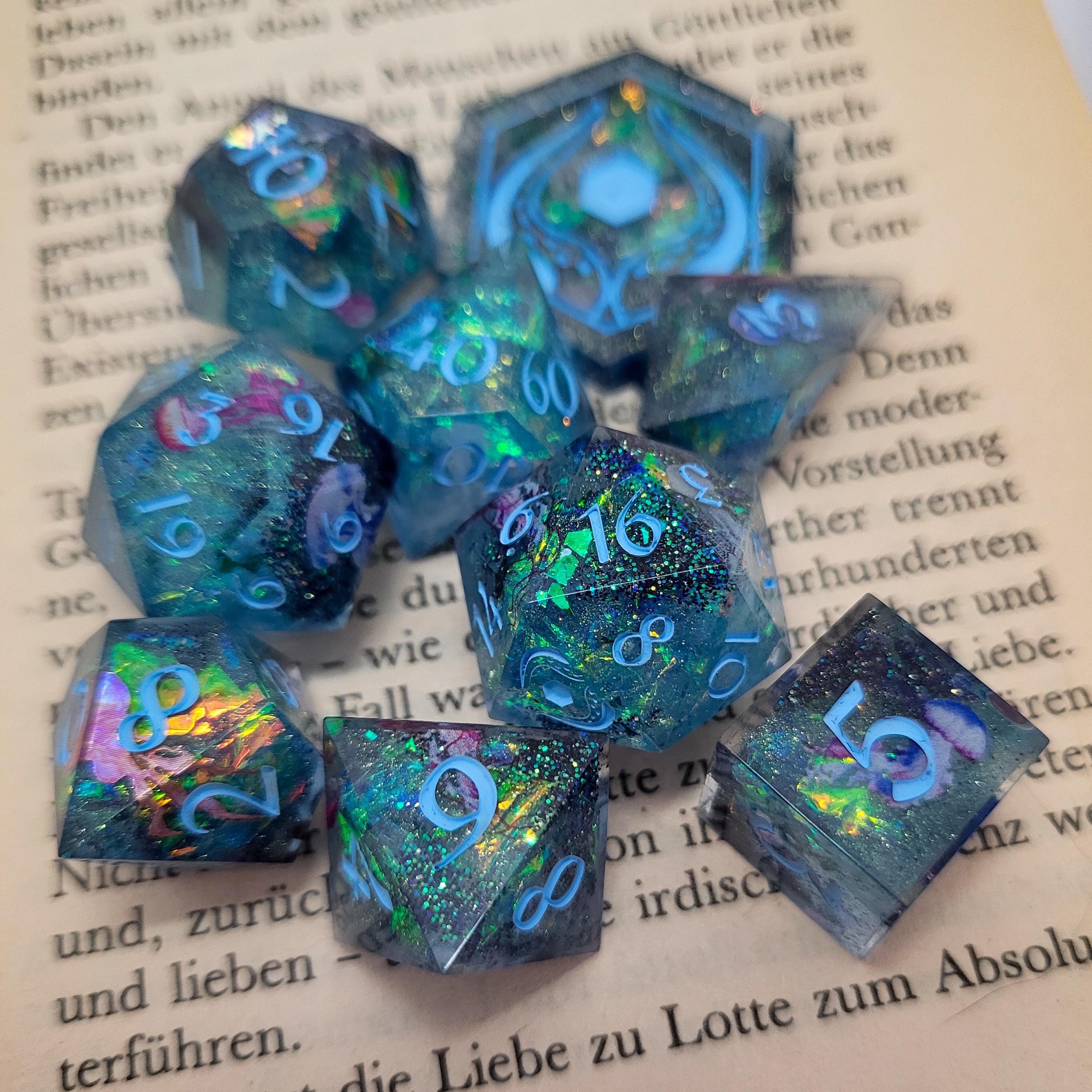 Jellyfish Dice - handmade sharpedged dice