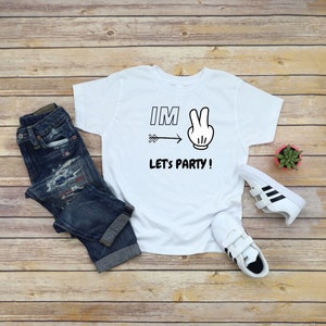 Two Birthday Shirt | Im Two Lets Party | Second Birthday 2nd Birthday | 2nd Birthday Boy | Toddler Boy Second Birthday Shirt | Two Shirt Boy