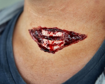 FX throat cutting prosthesis - silicone