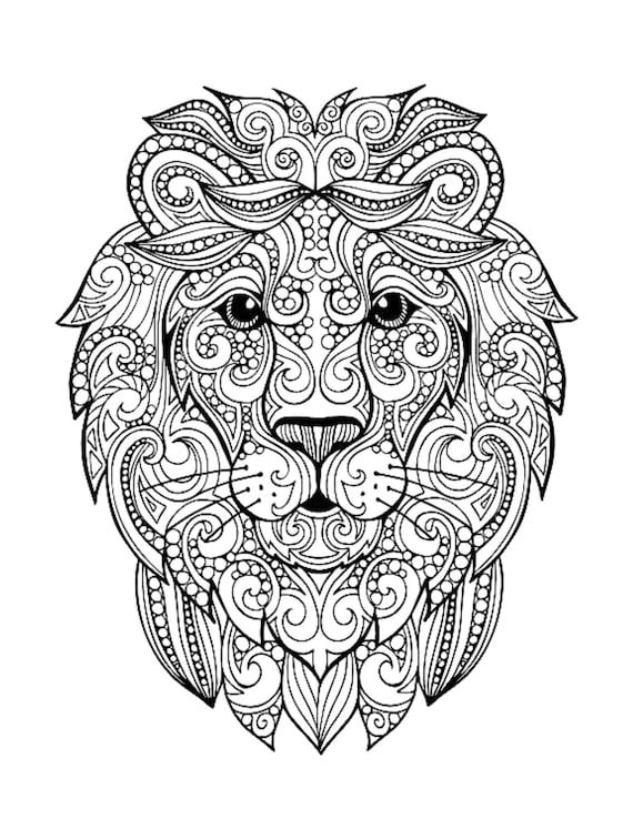 Animals Mandala Adult Coloring Pages Graphic by Design Zone