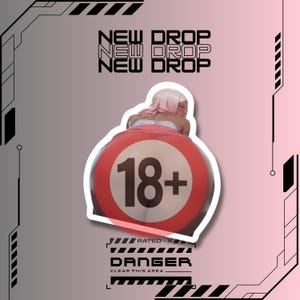 Anime Waifu Sticker: Fire Princess