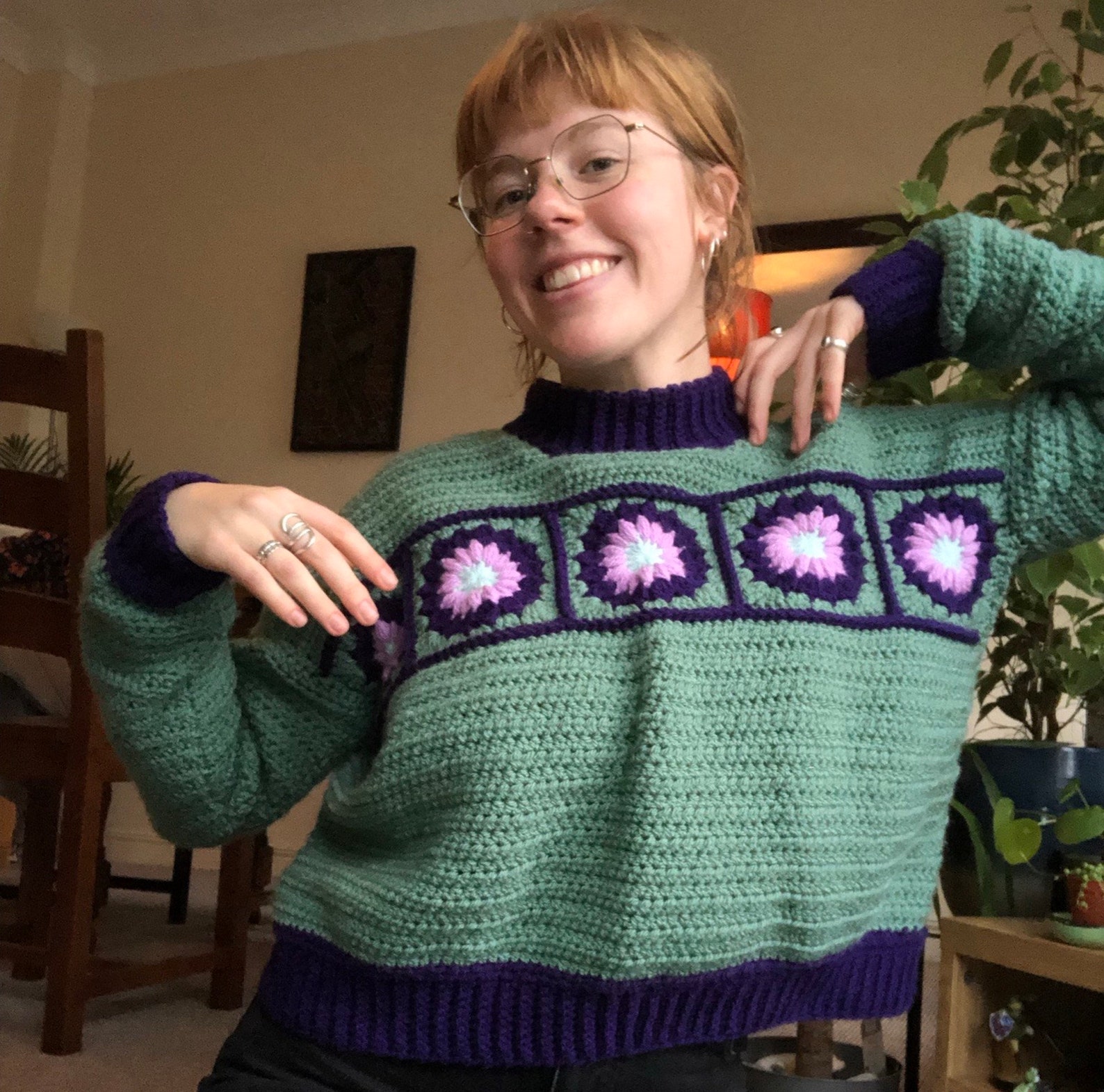 Sunflower Sweater Pattern | Etsy