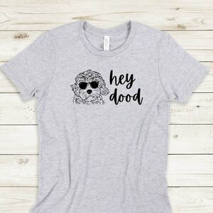 Doodle Dog Kids Shirt, Youth Golden Doodle T-shirt, Funny Labradoodle Tee, Hey Dood