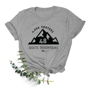 N. 48 Hiking Shirt, New Hampshire T-shirt 4.000 piedi, regalo White Mountains 4K