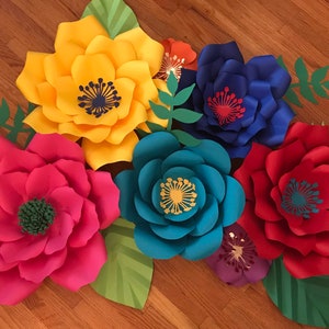 7pc fiesta Paper flowers, Mexican birthday paper flower, Cinco de mayo flores, fiesta  theme, coco, Frida khalo, Encanto, Pop it