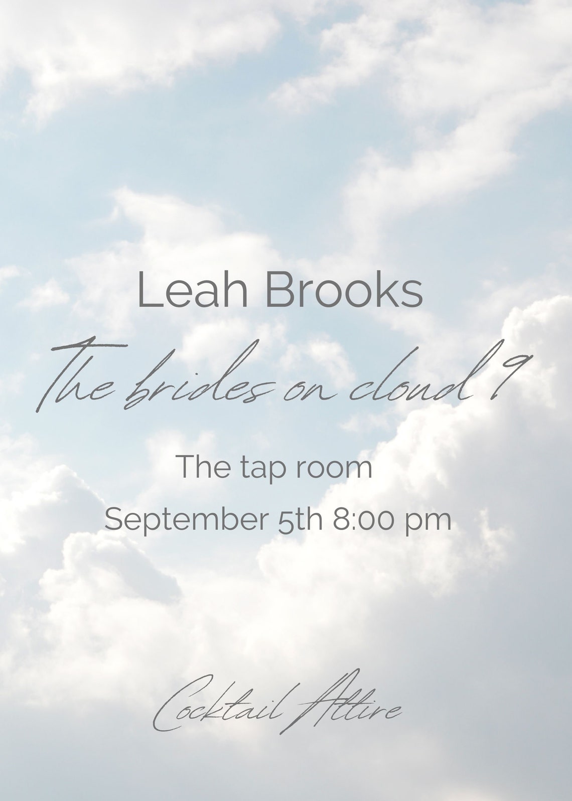 Bride is on Cloud 9 Bridal Shower Invite Dreamy Bachelorette - Etsy